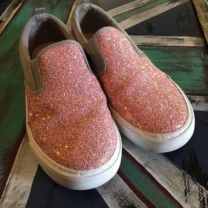 Old Navy Youth Glitter Slip On Pink Cloud 3